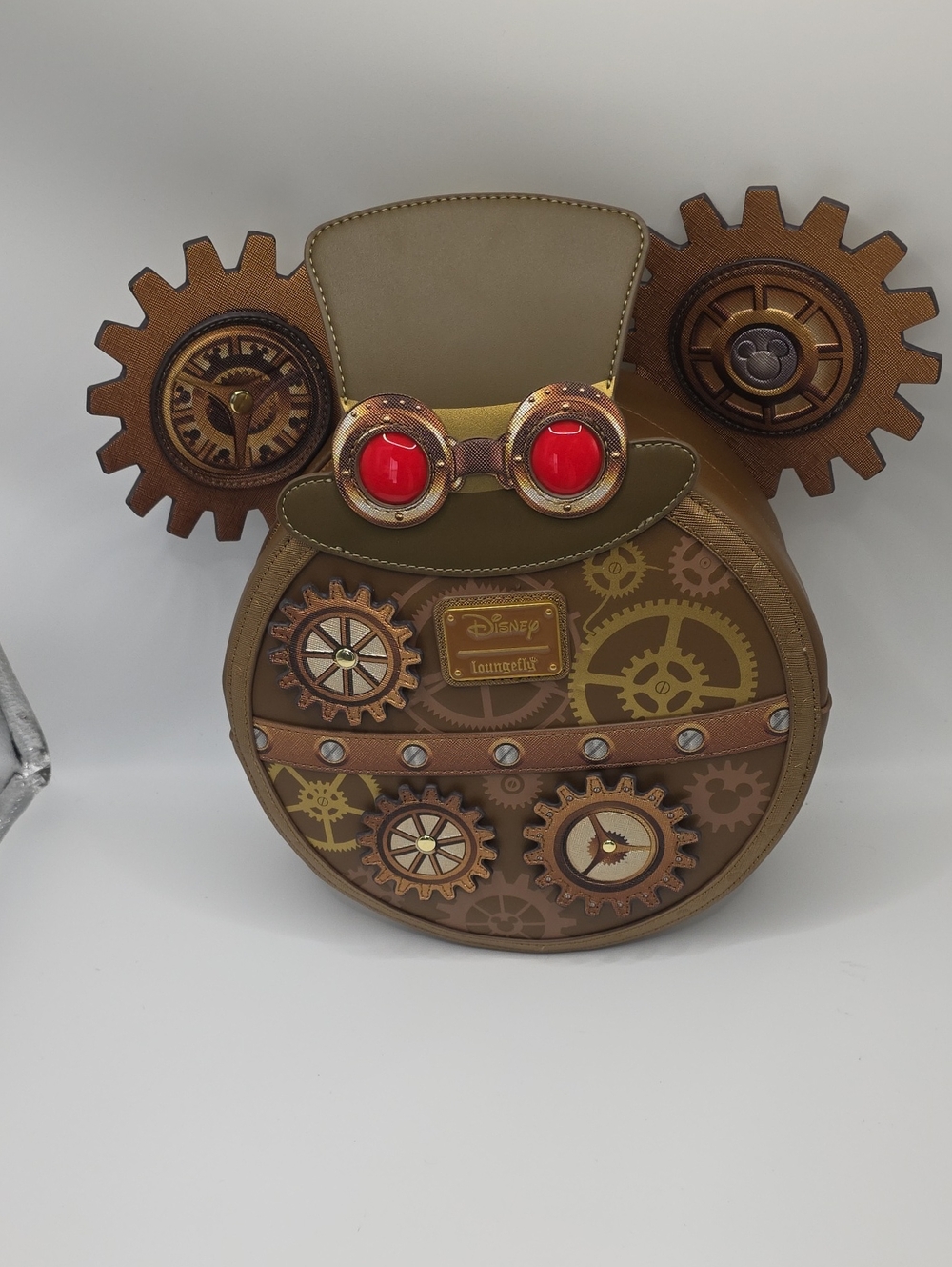 Loungefly Disney Steampunk Mickey Ears Backpack - Brown